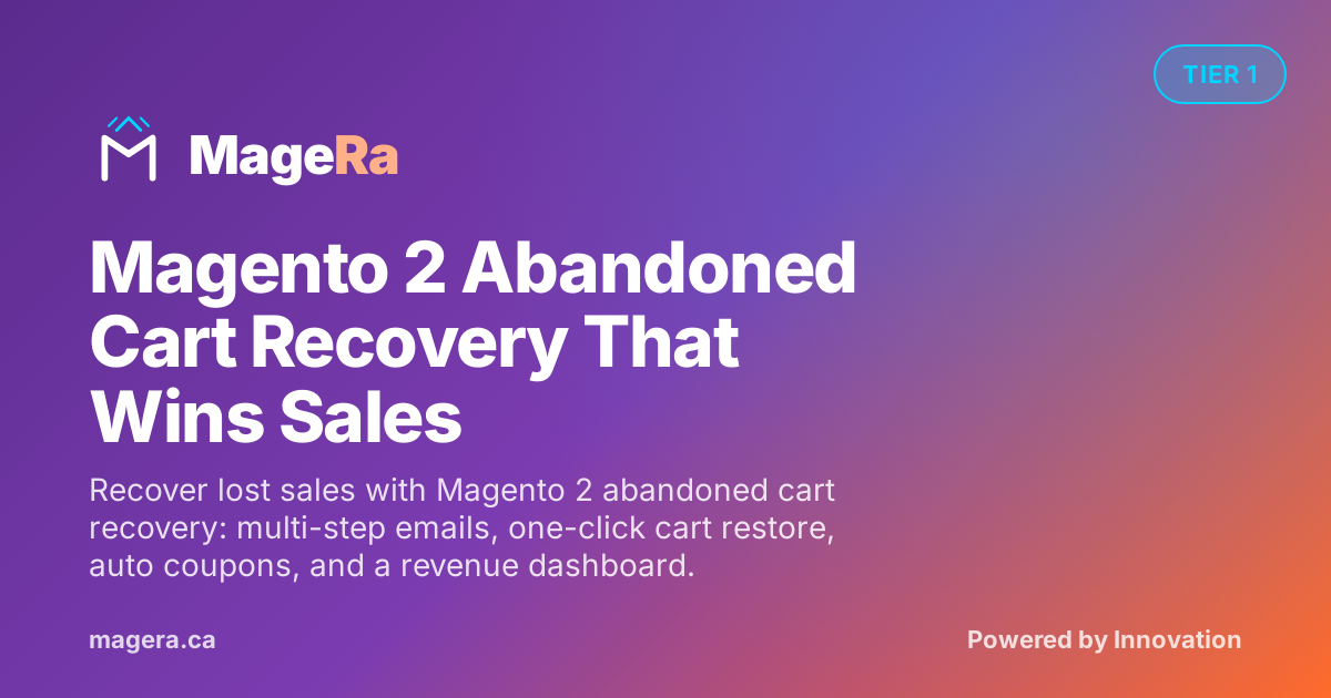 Magento 2 Abandoned Cart Recovery That Wins Sales