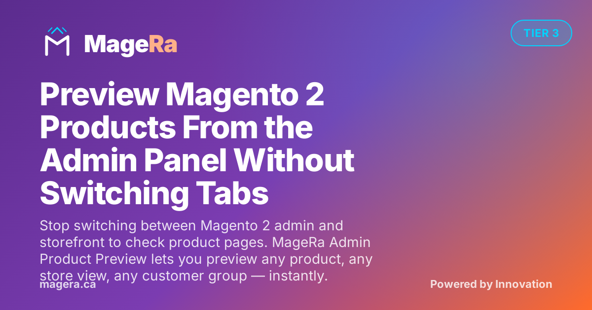 Preview Magento 2 Products From the Admin Panel Without Switching Tabs