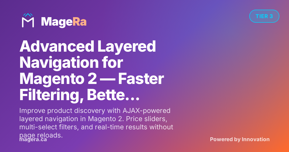 Advanced Layered Navigation for Magento 2 — Faster Filtering, Better Product Discovery