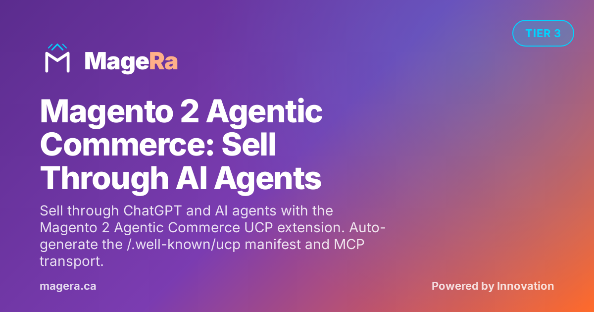 Magento 2 Agentic Commerce: Sell Through AI Agents