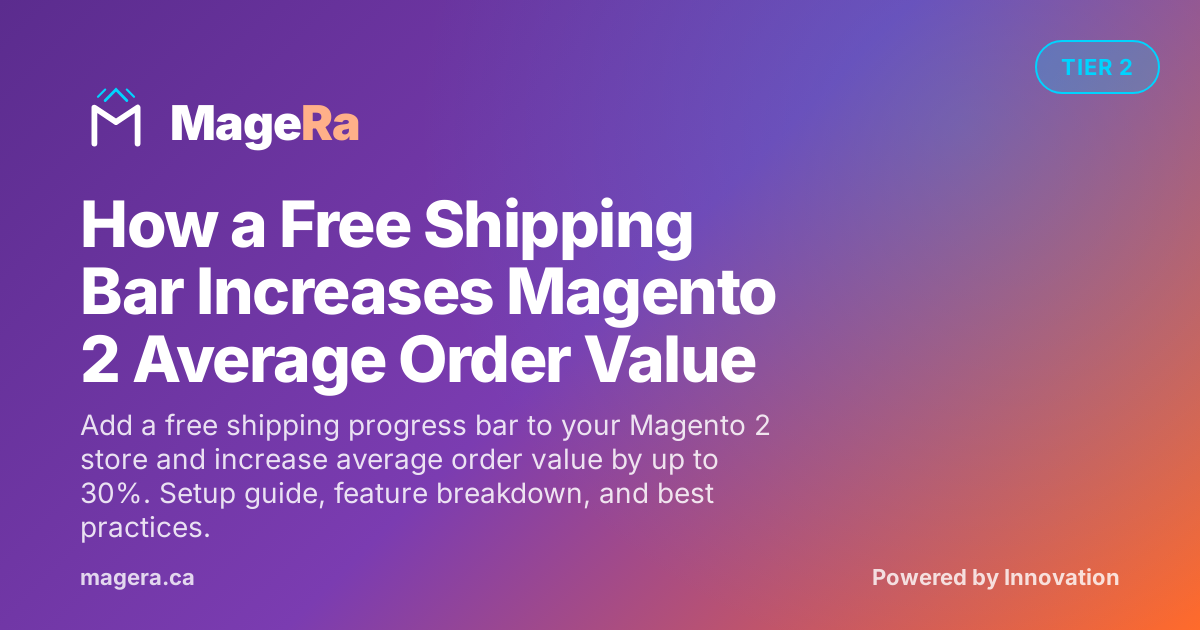 How a Free Shipping Bar Increases Magento 2 Average Order Value