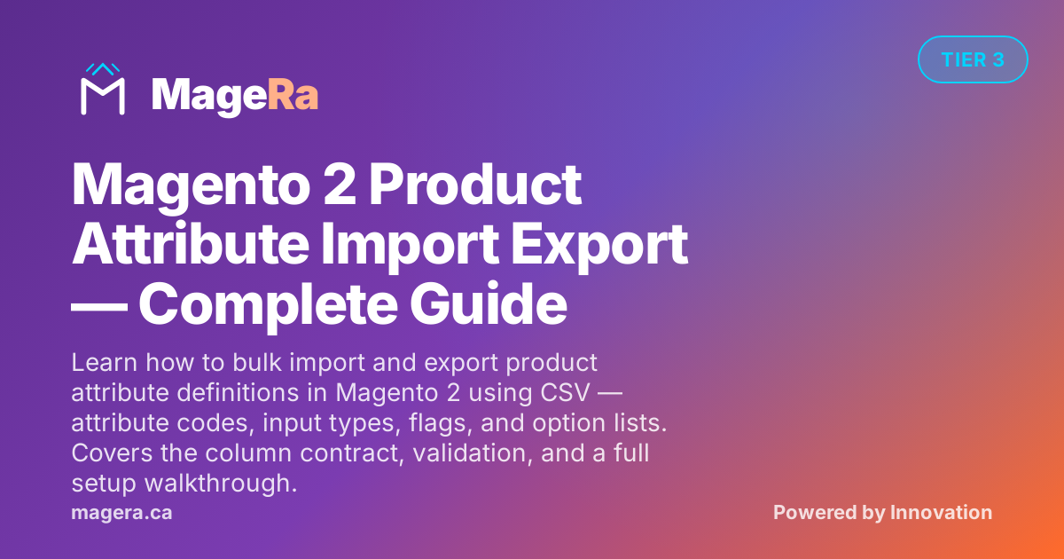 Magento 2 Product Attribute Import Export — Complete Guide