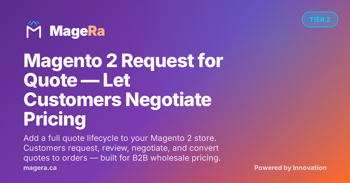 Magento 2 Request for Quote — Let Customers Negotiate Pricing