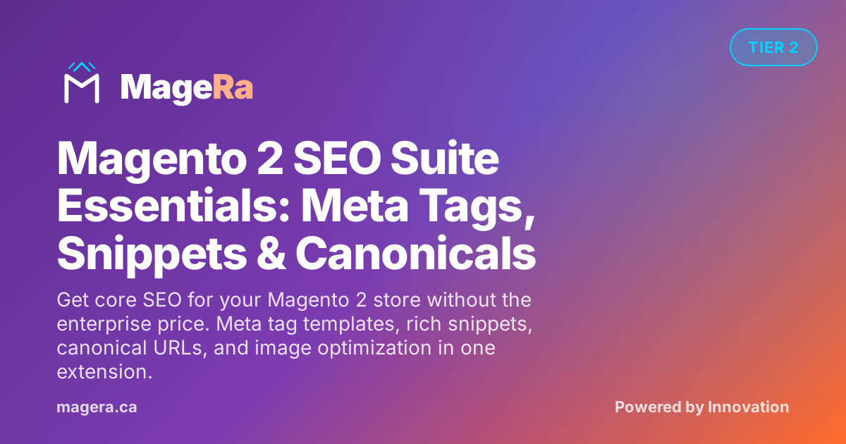 Magento 2 SEO Suite Essentials: Meta Tags, Snippets & Canonicals